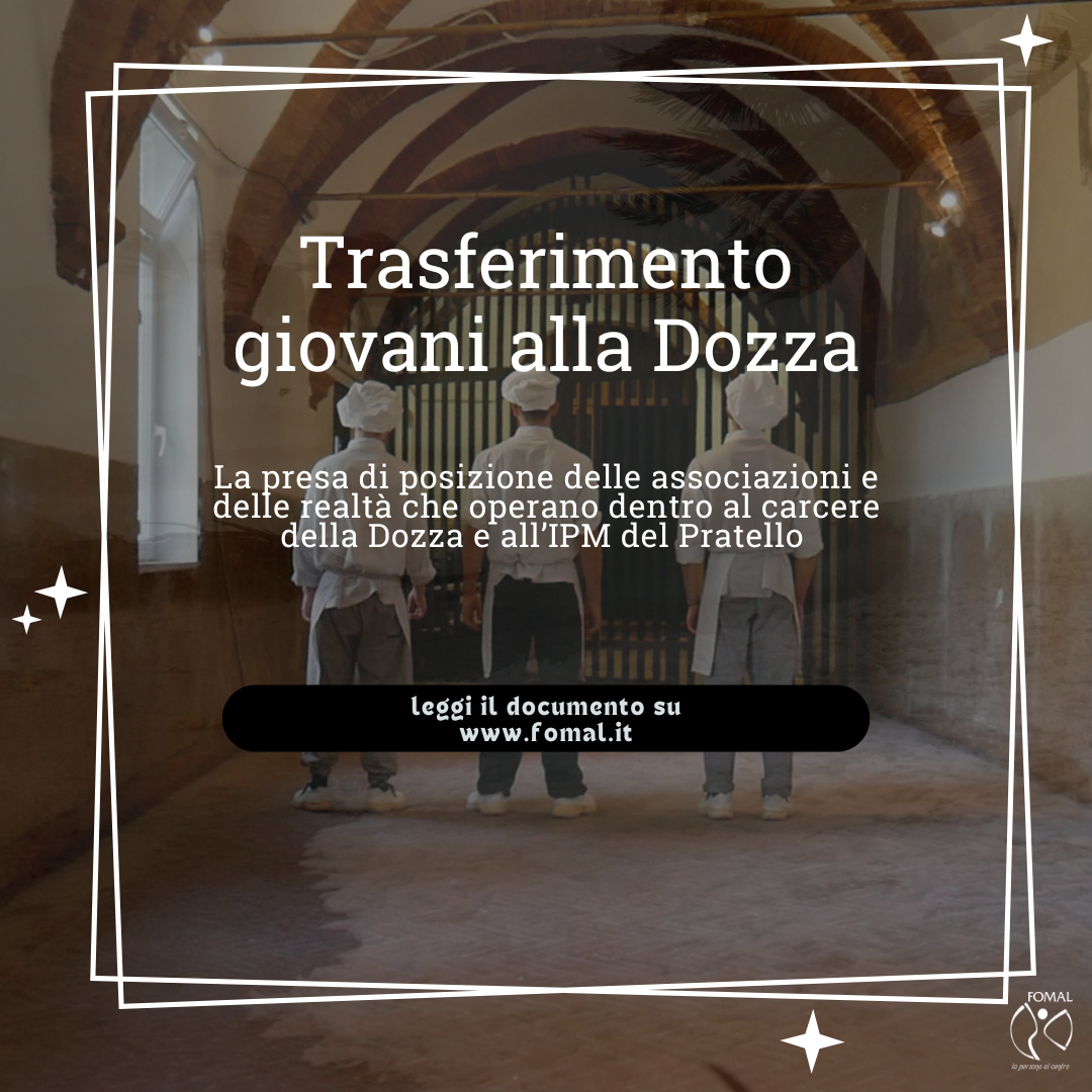 Le associazioni del territorio bolognese si esprimono sui trasferimenti di giovani detenuti al carcere della Dozza
